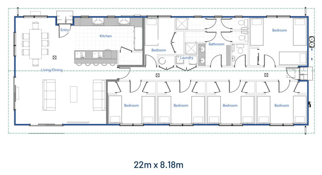 Seasonal Accommodation Floor Plan